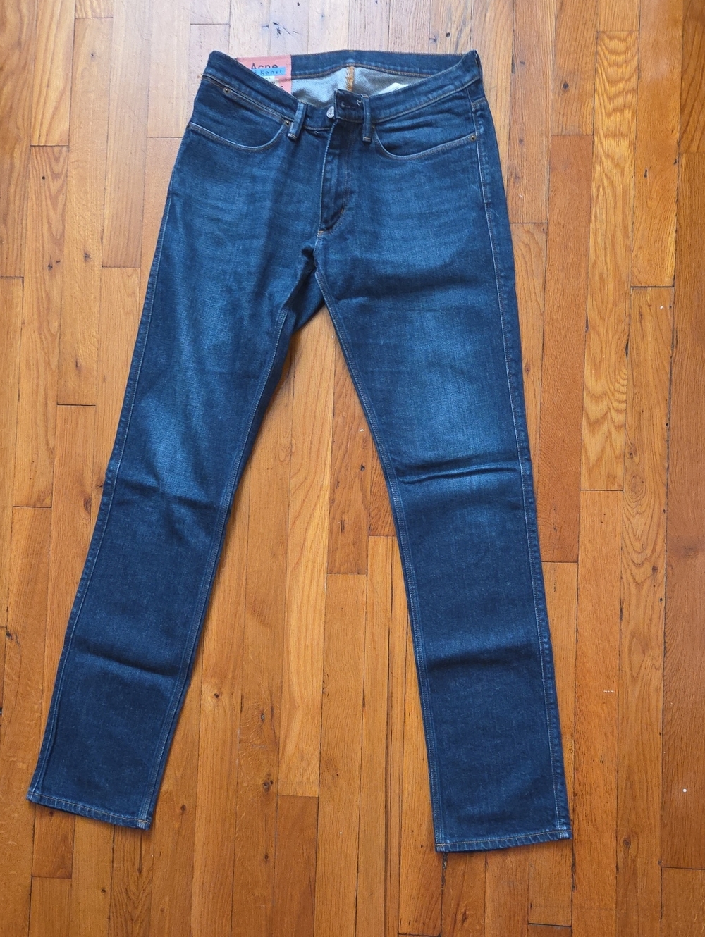Acne Skinny Jeans in Deep Indigo